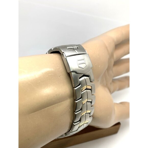 Tag Heuer Men's Watch CJF2150 Swiss Automatic Chronograph 18k Yellow Gold Steel - Picture 10 of 14